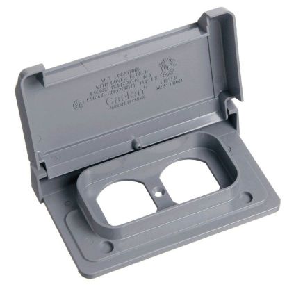 Thomas & Betts Carlon® E98DHGN-CAR Weatherproof T-Box Cover, 4.62 in L x 4.62 in W x 2 in D, Lexan®